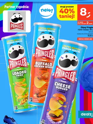 Chipsy Pringles Cheese Burger Flavour promocja w Dealz