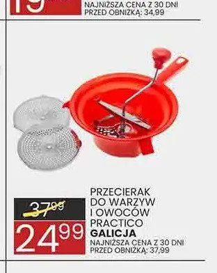Przecierak do warzyw i owoców Practico Galicja promocja w Wafelek