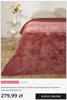 Narzuta na łóżko Savinea home & you promocja w home&you