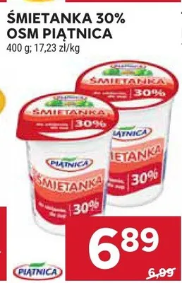 Śmietanka 30% osm piątnica promocja w Stokrotka