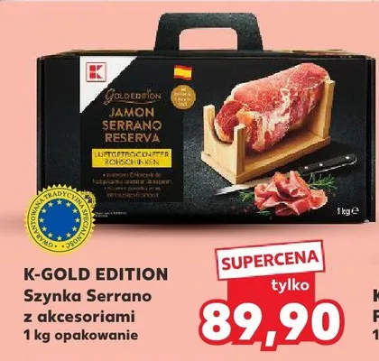 Szynka Serrano z akcesoriami promocja w Kaufland