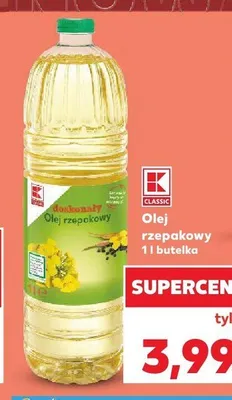 Olej rzepakowy K-Classic promocja w Kaufland