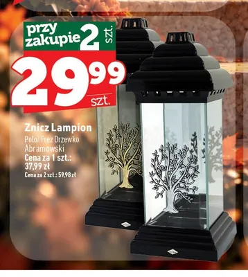 Znicz lampion Polo Abramowski promocja w TOPAZ