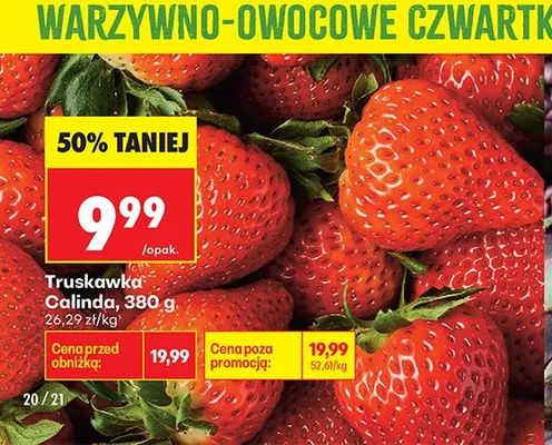 Truskawka Calinda promocja w Biedronka