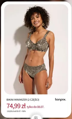 Bikini minimizer (2 części) Bonprix promocja w bonprix
