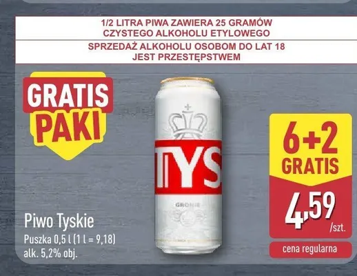 Piwo Tyskie Gronie promocja w Aldi