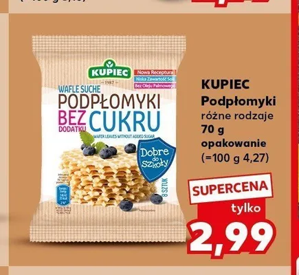 Podpłomyki bez cukru Kupiec promocja w Kaufland