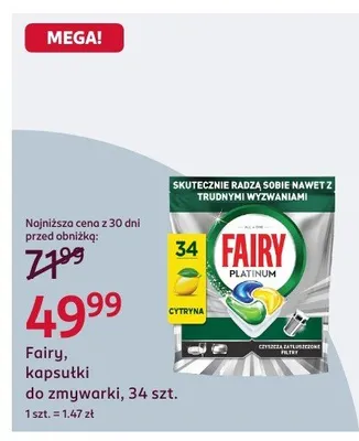 Tabletki do zmywarki promocja w Rossmann