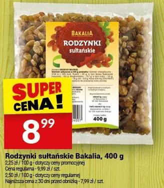 Rodzynki sułtańskie promocja w Twój Market