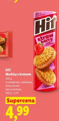 Markizy z kremem orzechowym Hit promocja w Lidl