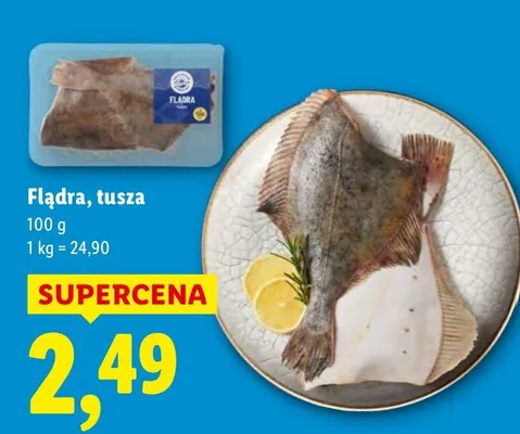 Flądra, tusza promocja w Lidl