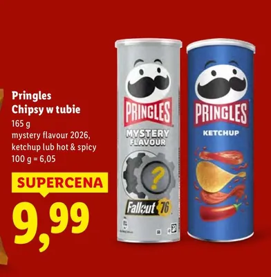 Chipsy Pringles w tubie promocja w Lidl