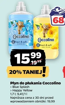 Płyn do płukania Coccolino Happy Yellow promocja w Netto