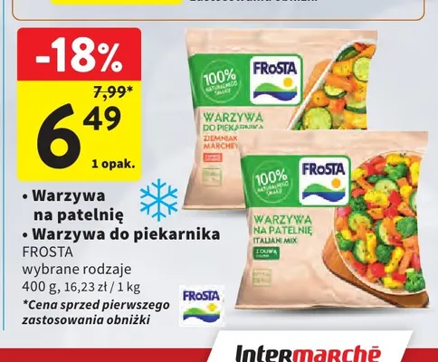 Warzywa na patelnię Frosta promocja w Intermarche