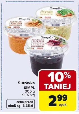 Surówka SIMPL promocja w Carrefour