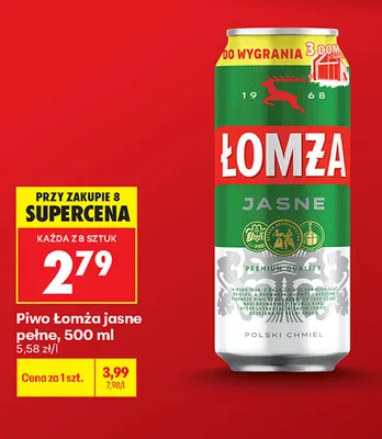Piwo Łomża promocja w Biedronka