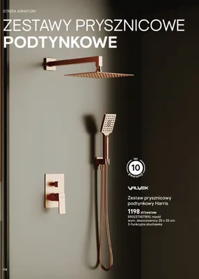 Zestaw prysznicowy podtynkowy Valvex Harris promocja w Castorama