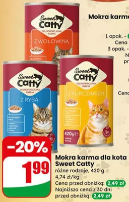 Mokra karma dla kota różne rodzaje promocja w Dino