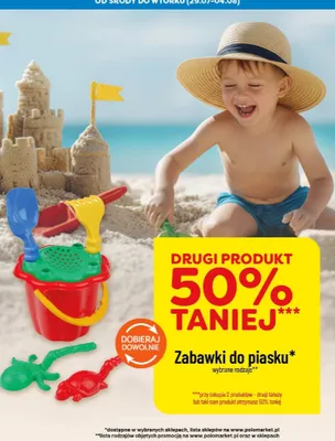 Zabawki do piasku promocja w POLOmarket