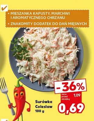 Surówka Coleslaw promocja w Kaufland