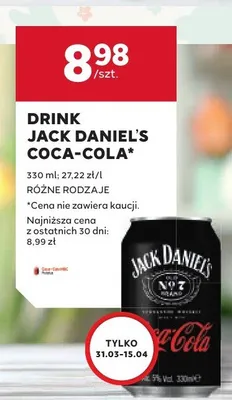 Drink coca-cola promocja w Stokrotka