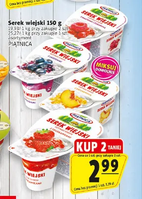 Serek wiejski z truskawkami Piątnica promocja w Prim Market