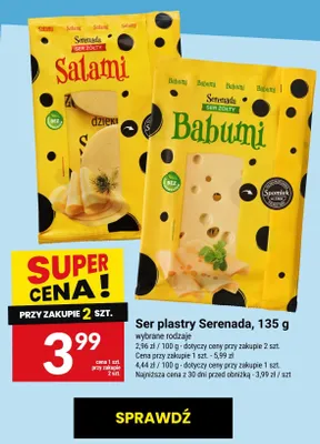 Ser plastry Serenada promocja w Twój Market