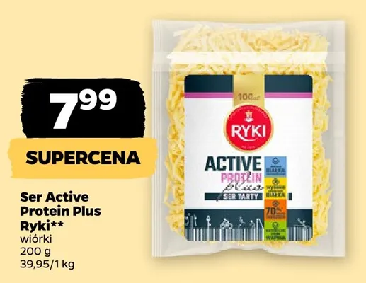Ser Active Protein Plus wiórki Ryki promocja w Netto