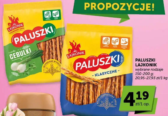 Paluszki Lajkonik promocja w Groszek