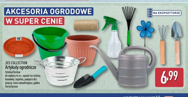 Artykuły ogrodnicze JES COLLECTION promocja w Aldi
