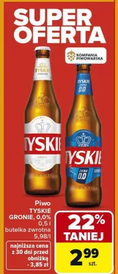 Piwo Gronie promocja w Carrefour