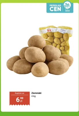 Ziemniaki 4 kg promocja w Dino