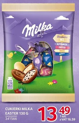 Czekolada cukierki Milka Easter 130 g promocja w Selgros