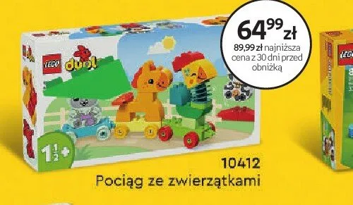 Klocki LEGO Duplo 10412 Pociąg ze zwierzątkami promocja w Dzień Dziecka