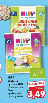 Wafelki ryżowe HiPP BIO Jagodowe promocja w Kaufland