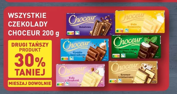 Czekolada Bakaliowa Choceur promocja w Aldi