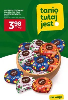 Cukierki czekoladki Malaga Wawel promocja w Stokrotka