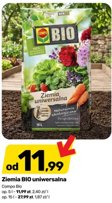 Ziemia BIO uniwersalna Compo Bio promocja w Bricomarche