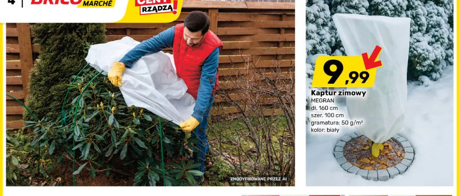 Kaptur zimowy Megran promocja w Bricomarche