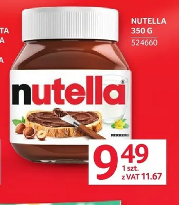 Krem do smarowania Nutella promocja w Selgros