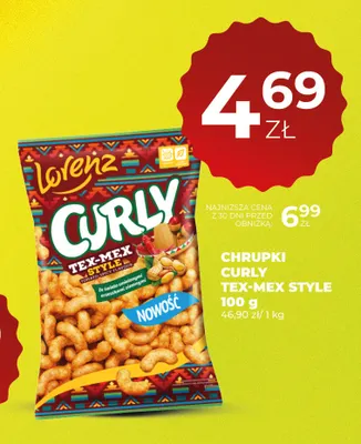 Chrupki Curly Tex-Mex Style Lorenz promocja w Duży Ben