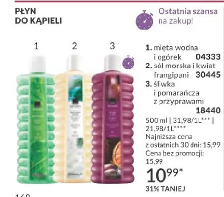 Płyn do kąpieli śliwka i pomarańcza z przyprawami promocja w AVON