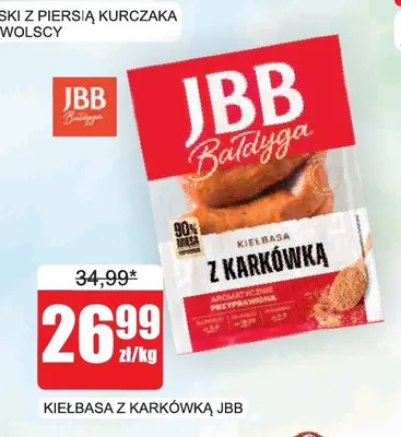 Kiełbasa z karkówką JBB Bałdyga promocja w Bingo