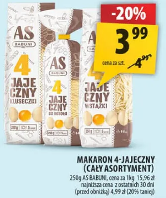 Makaron 4-jajeczny promocja w Arhelan