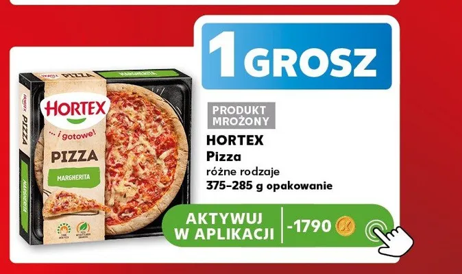 Pizza mrożona Hortex Margherita 375-285g promocja w Kaufland