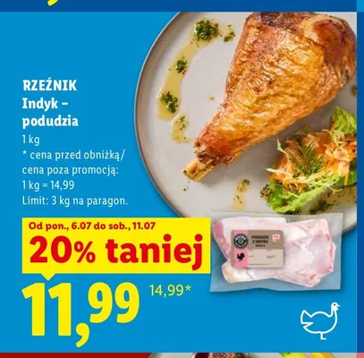Podudzia z indyka Rzeźnik promocja w Lidl