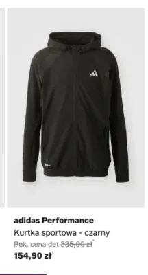 Kurtka sportowa Adidas Performance czarna promocja w Lounge by Zalando