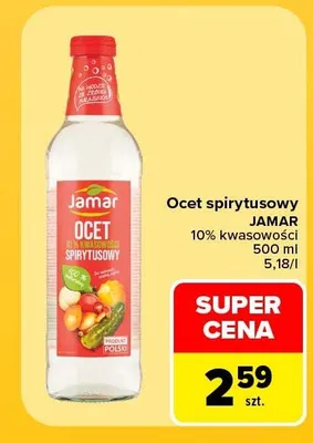 Ocet spirytusowy Jamar promocja w Carrefour Market