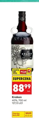 Rum Kraken Black Spiced promocja w Biedronka