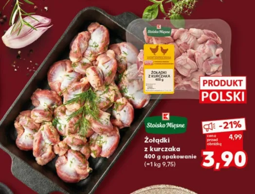 Żołądki z kurczaka promocja w Kaufland